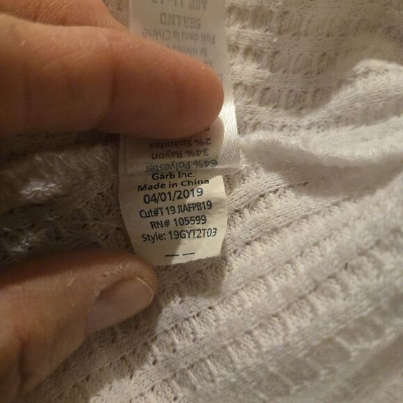 Garb Team Girls XL 11-12 Texas Tech Baby Doll Waffle Knit Top Red Raiders - Picture 5 of 7